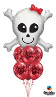 Happy Skull Hugs And Kisses Balloon Bouquet